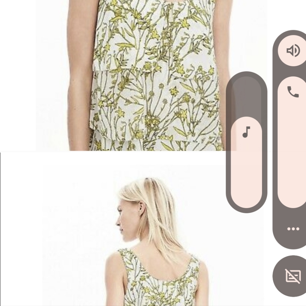 Silk sleeveless shirt